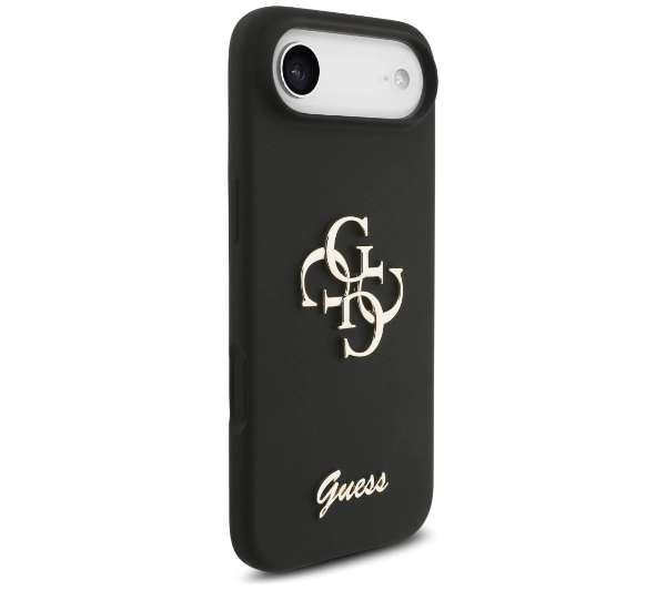 Guess Silicone Big 4G Script do iPhone Air czarny