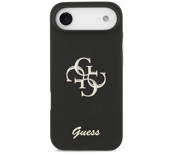 Guess Silicone Big 4G Script do iPhone Air czarny
