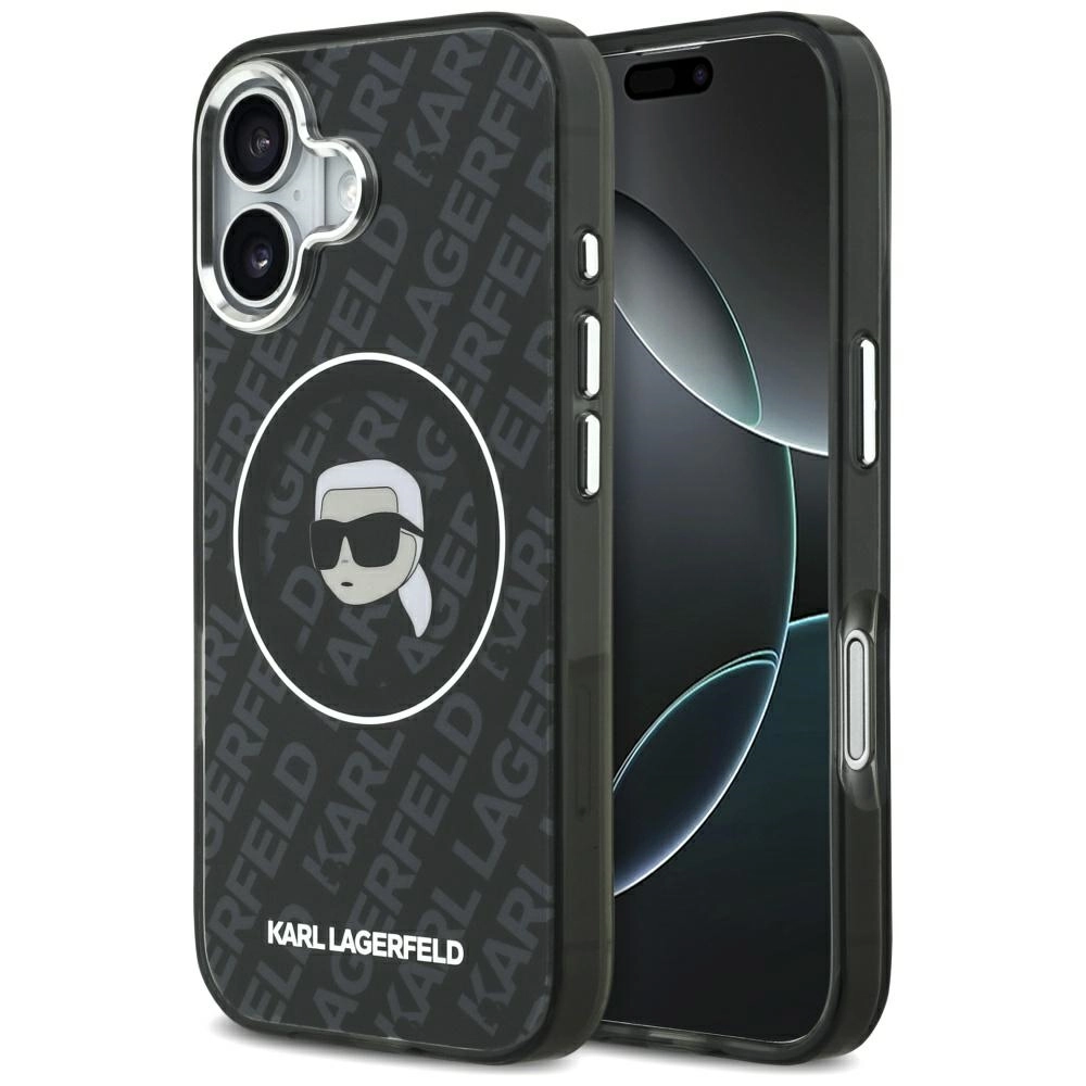 Etui Karl Lagerfeld IML Karl Head Logo MagSafe do iPhone 17 Czarny