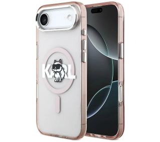 Karl Lagerfeld IML Choupette Sketch Logo MagSafe do iPhone Air Różowy