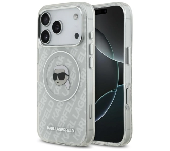 Etui Karl Lagerfeld IML Karl Head Logo MagSafe do iPhone 17 Pro Szary