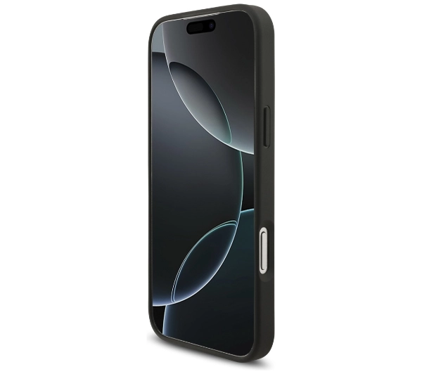 AMG Leather Debossed Lines Logo do iPhone 17 Pro Max czarny