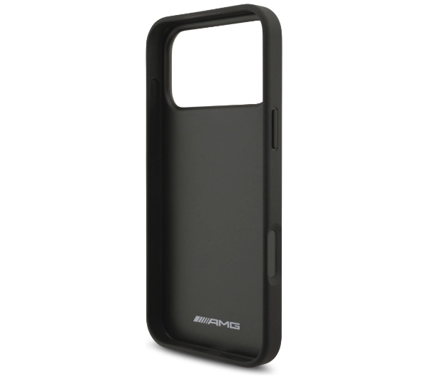 AMG Leather Debossed Lines Logo do iPhone 17 Pro Max czarny