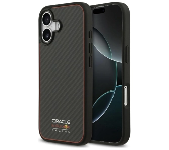 Etui Red Bull Racing Kevlar Logo Matt MagSafe do iPhone 17 czarny