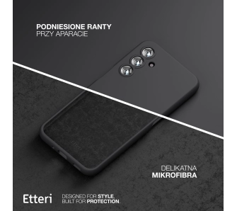 Etui Etteri Silicone Case do Galaxy A25 5G Czarny