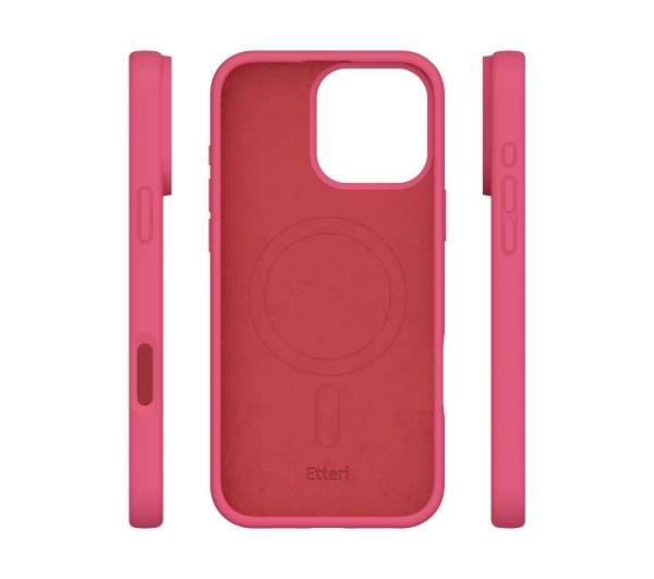 Etteri Silicone Case do iPhone 16 Pro Max Malinowy