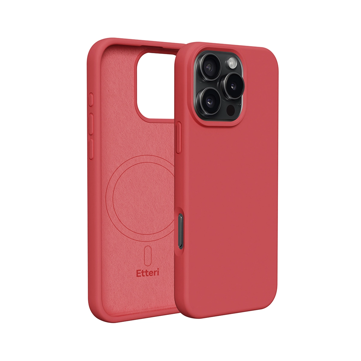 Etui Etteri Silicone Case do iPhone 15 Pro Max Malinowy