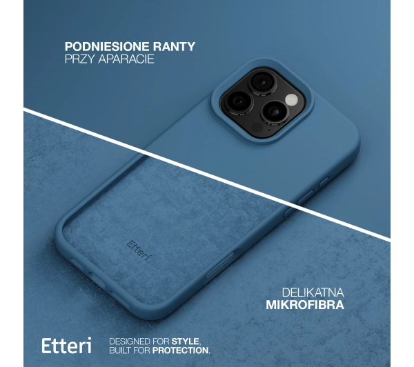 Etteri Silicone Case do iPhone 16 Pro Max Niebieski