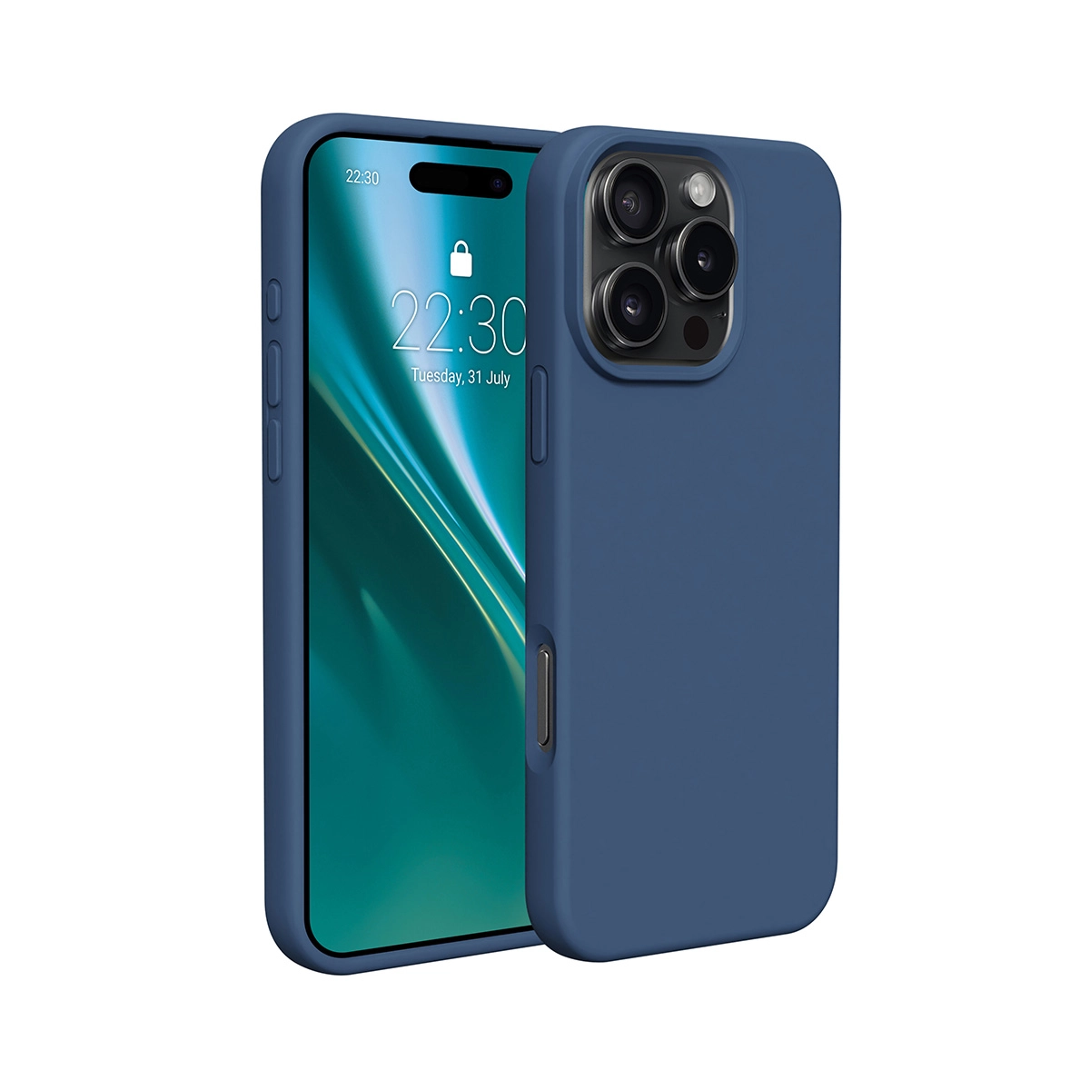 Etui Etteri Silicone Case do iPhone 16 Pro Max Niebieski
