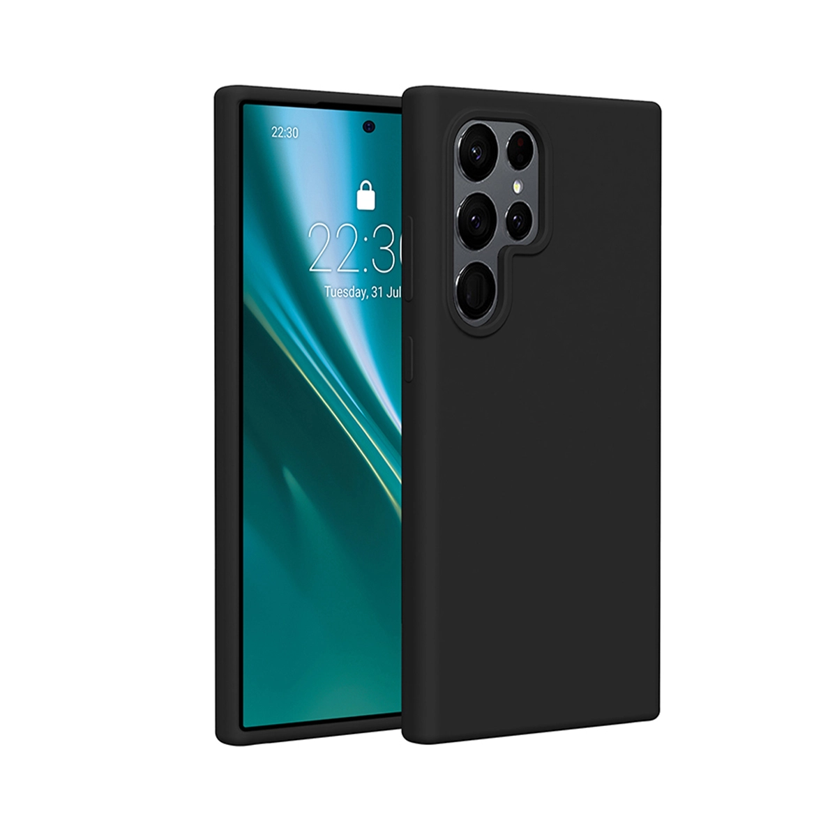 Etui Etteri Silicone Case do Galaxy S25 Ultra Czarny