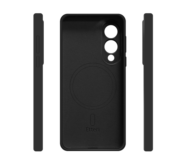 Etteri Silicone Mag Case do Galaxy S25 Edge Czarny - ⚡ EURO HIT CENOWY! ⚡