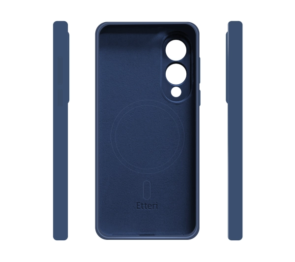 Etteri Silicone Mag Case do Galaxy S25 Edge Niebieski