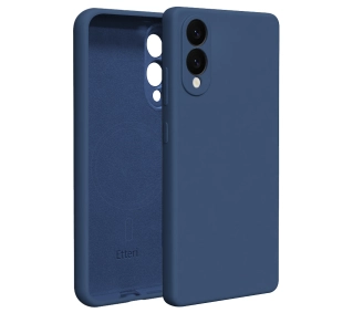 Etteri Silicone Mag Case do Galaxy S25 Edge Niebieski