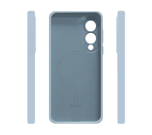 Etteri Silicone Mag Case do Galaxy S25 Edge Niebieski