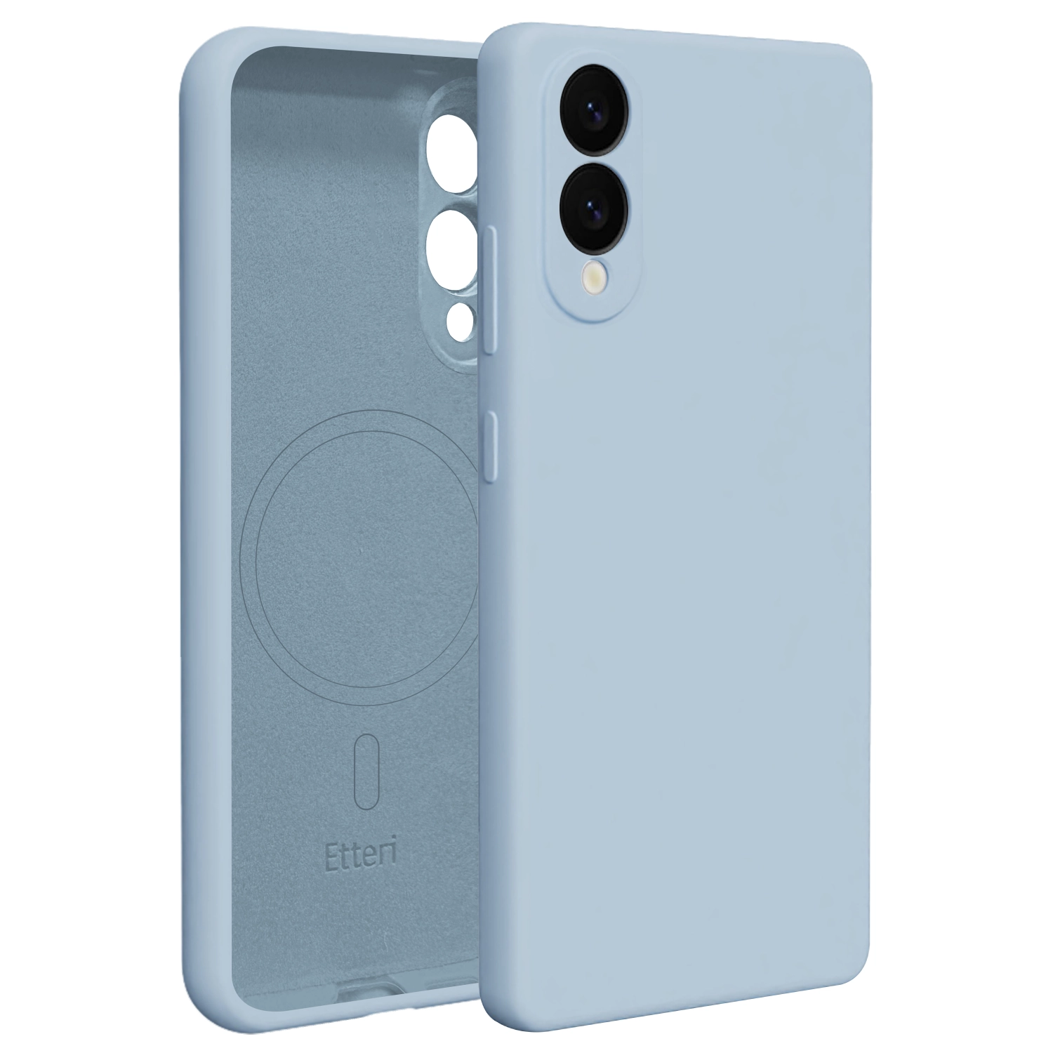 Etui Etteri Silicone Mag Case do Galaxy S25 Edge Niebieski