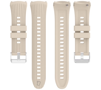 Pasek Bizon Strap Watch Silicone S do Huawei Watch 5 42 mm beżowy