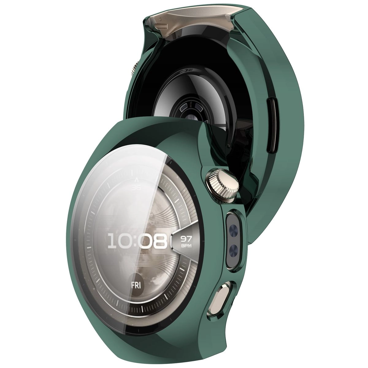 Nakładka na tarczę Bizon Felipe do Huawei Watch 5 46 mm zielony