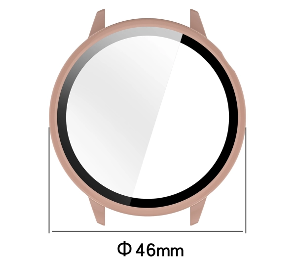 Bizon ze szkłem do OnePlus Watch 3 43 mm różowy