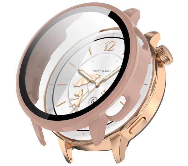 Bizon ze szkłem do OnePlus Watch 3 43 mm różowy