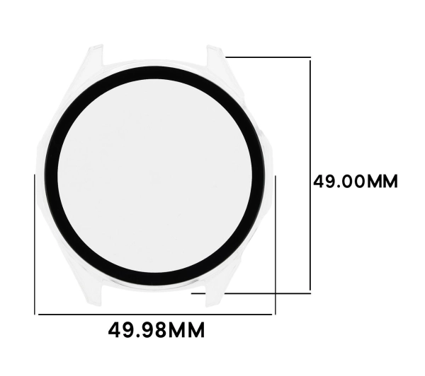 Bizon ze szkłem do Huawei Watch GT6 46 mm przezroczysty - ⚡ EURO HIT CENOWY! ⚡