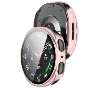 Bizon ze szkłem do Samsung Galaxy Watch 8 44 mm jasnoróżowy