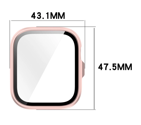Bizon ze szkłem do Huawei Watch Fit 4 Pro satynowo różowy