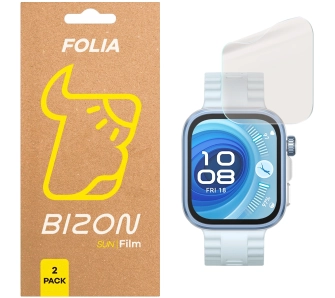 Folia ochronna Bizon matowa Film Sun do Huawei Watch Fit 4 Pro - 2 sztuki