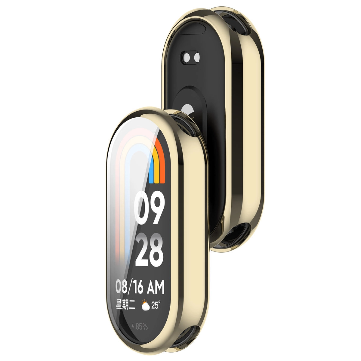 Nakładka na tarczę Bizon Felipe do Xiaomi Smart Band 10 złoty