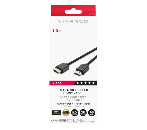 Vivanco 47175 Ultra High Speed HDMI 1m