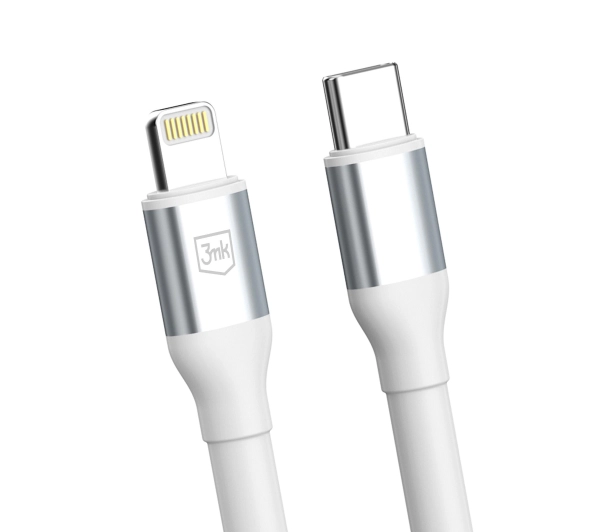 3mk Hyper Cable N-SERIES USB-C do Lightning 1m 9V/2A 20W Biały