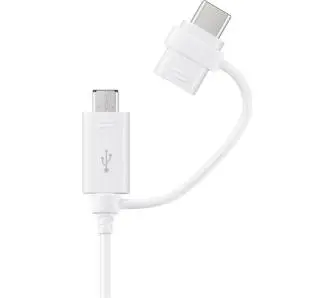 Kabel Samsung EP-DG930DW combo USB-C Micro USB Biały