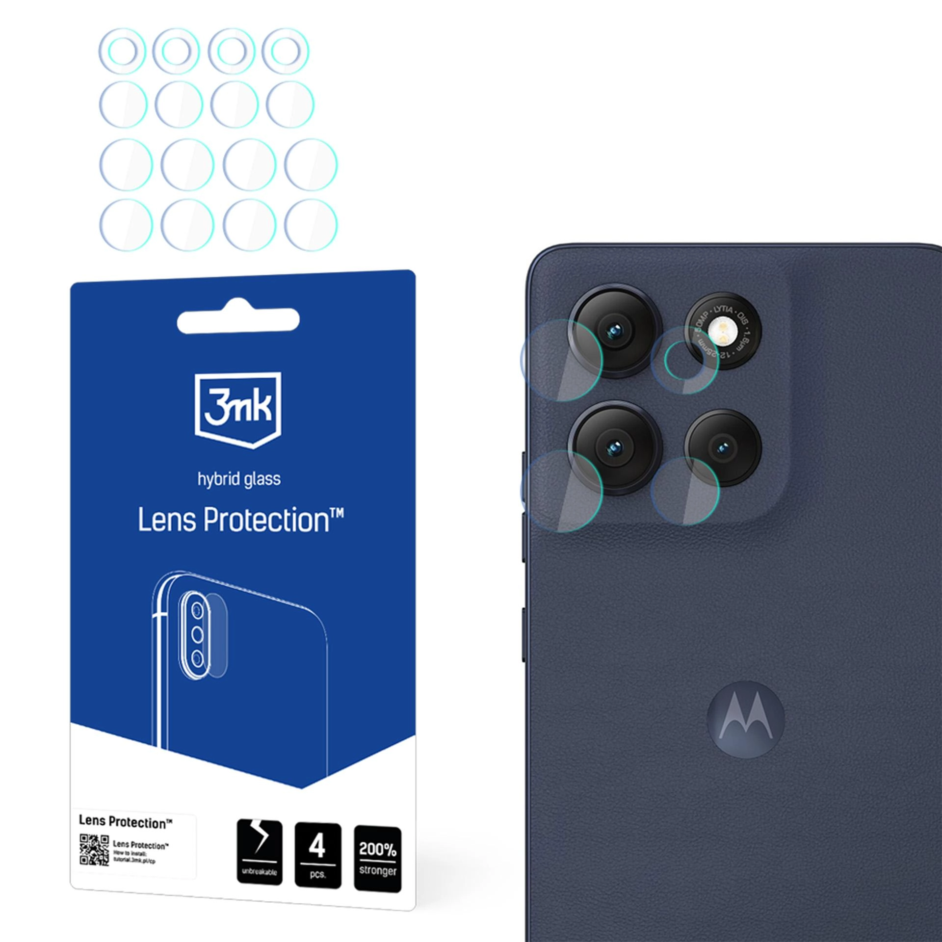 Szkło hybrydowe 3mk Lens Protection do Motorola Moto G86 / G86 Power