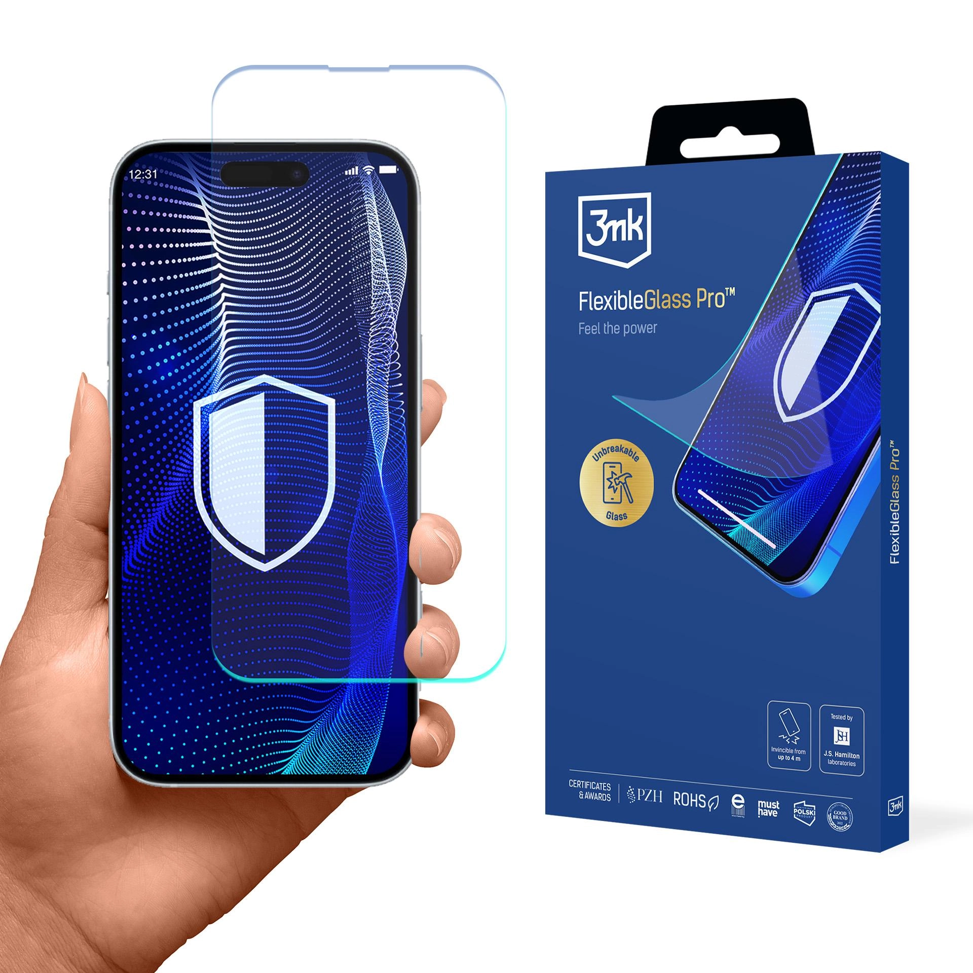 Szkło hybrydowe 3mk FlexibleGlass Pro do iPhone 17