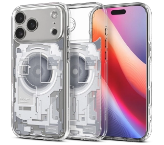 Etui Spigen Ultra Hybrid Mag MagSafe do iPhone 17 Pro zero one biały
