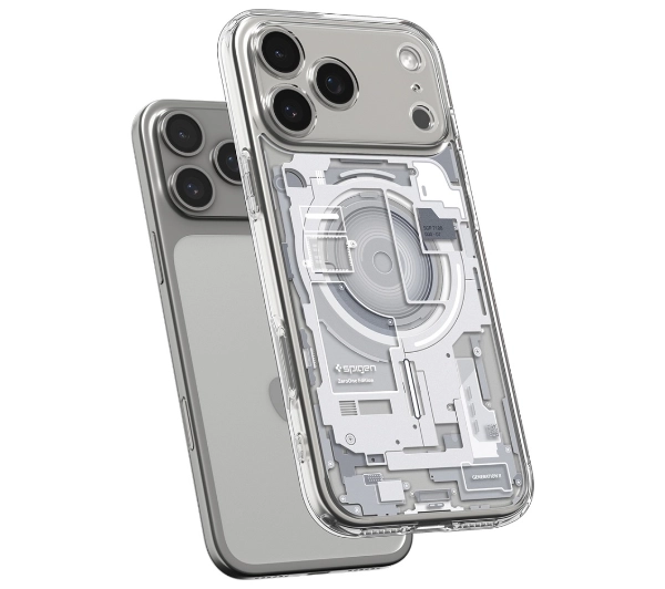 Spigen Ultra Hybrid Mag MagSafe do iPhone 17 Pro zero one biały