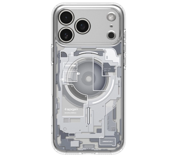 Spigen Ultra Hybrid Mag MagSafe do iPhone 17 Pro zero one biały