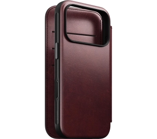 Nomad Modern Leather Folio do iPhone 17 Pro  Bordowy - Kup na Raty - RRSO 0%