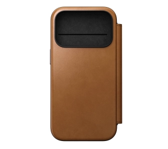 Etui Nomad Modern Leather Folio do iPhone 17 Pro Jasnobrązowe