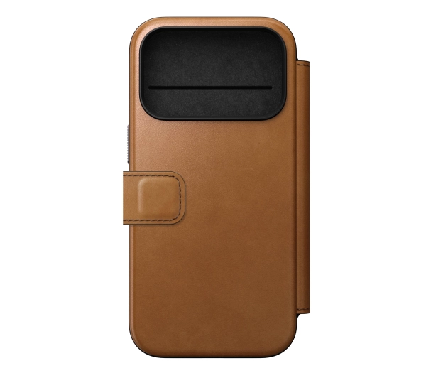 Nomad Modern Leather Folio do iPhone 17 Pro Jasnobrązowe