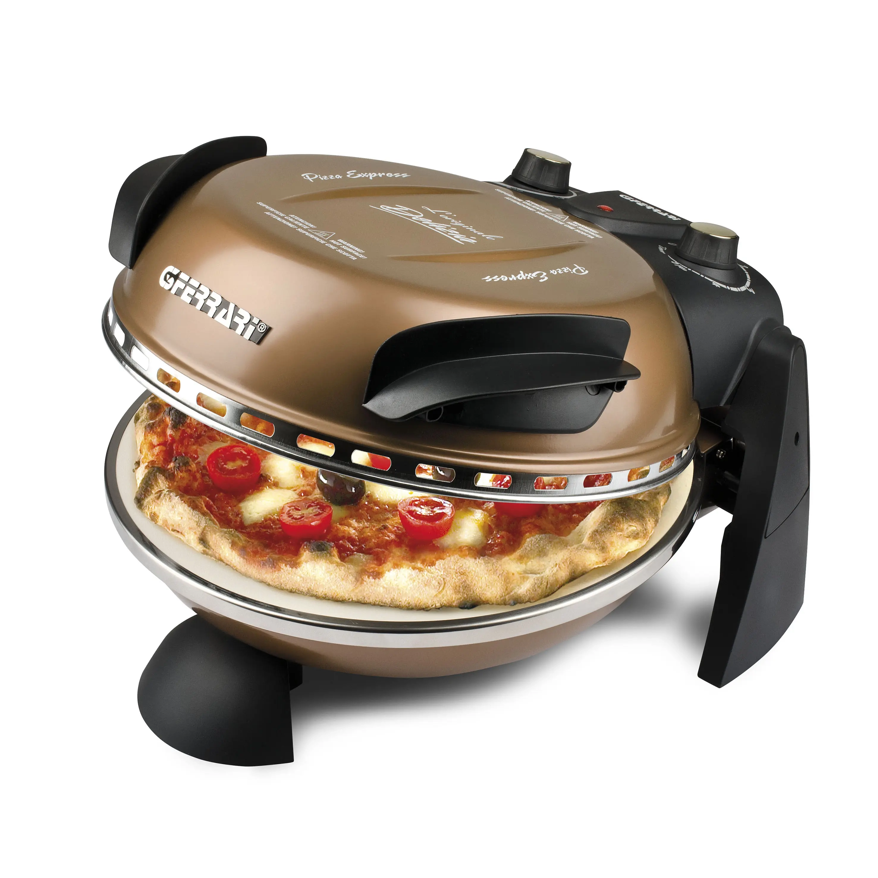 Piec do pizzy G3 Ferrari Delizia G10006 1200W Regulacja temperatury 31cm Miedziany