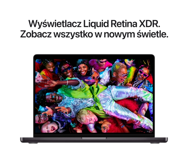 Apple MacBook Pro 2025 14,2" M5 16GB RAM 512GB Dysk macOS Gwiezdna Czerń Funkcje AI - Kup na Raty - RRSO 0%