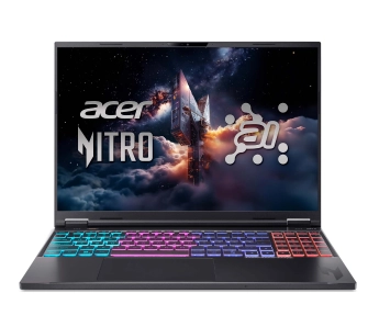 Laptop gamingowy Acer Nitro 16 AI AN16-61 16" 180Hz Ryzen AI 9 365 32GB RAM 1TB Dysk SSD RTX5070Ti DLSS4 Win11 Czarny Funkcje AI