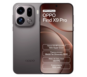 Smartfon OPPO Find X9 Pro 16/512GB AI 6,78" 120Hz 50Mpix Brązowy
