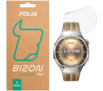 Folia ochronna Bizon Watch Hydrogel Duo do Huawei Watch GT6 Pro 46mm 2 sztuki
