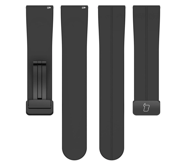 Bizon Strap Watch Silicone L Quick Release 18mm Czarny