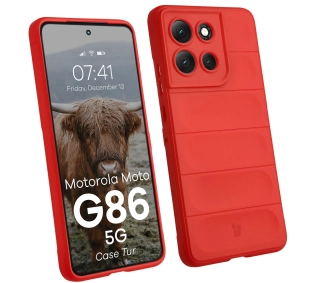 Bizon Pancerne Tur do Motorola Moto G86 Power 5G Czerwony