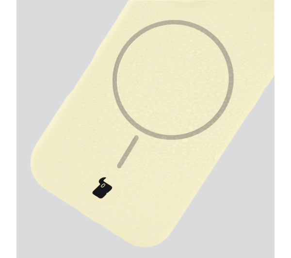Bizon Silikonowe Soft  z MagSafe do Apple iPhone Air Jasnożółty