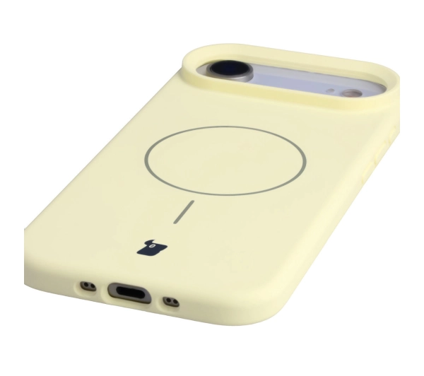 Bizon Silikonowe Soft  z MagSafe do Apple iPhone Air Jasnożółty