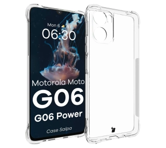 Etui Bizon Case Salpa do Motorola Moto G06 4G / G06 Power 4G Przezroczysty