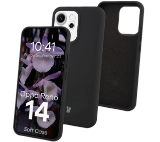 Bizon Silikonowe Soft do Oppo Reno14 Czarny